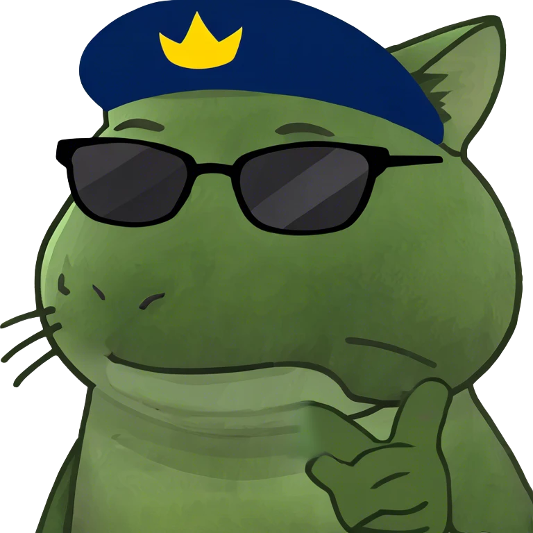 Cat with sunglasses and hat emoji