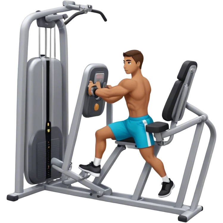 man hip abduction machine exercise emoji