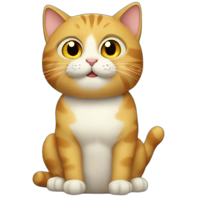 Cat with beer emoji
