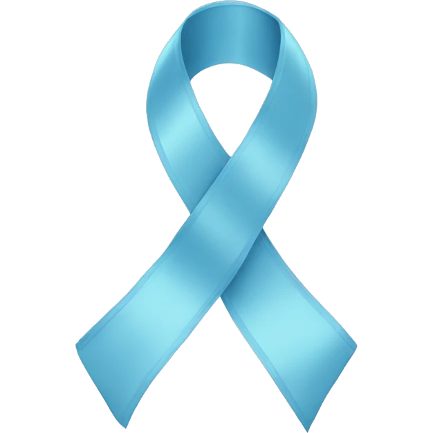 pale blue ribbon emoji