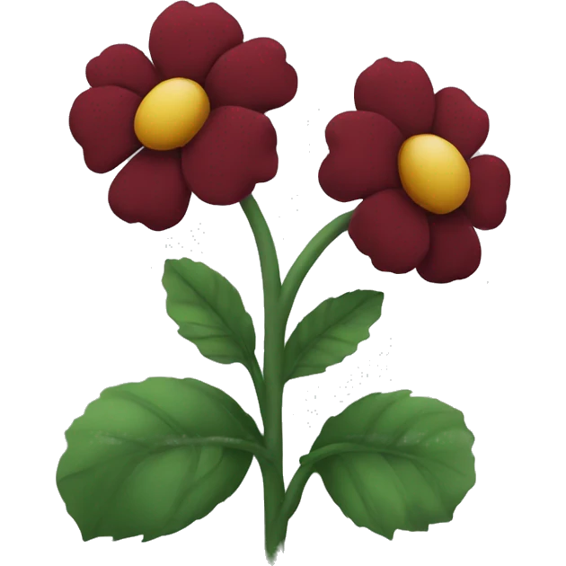 Dark red flower emoji