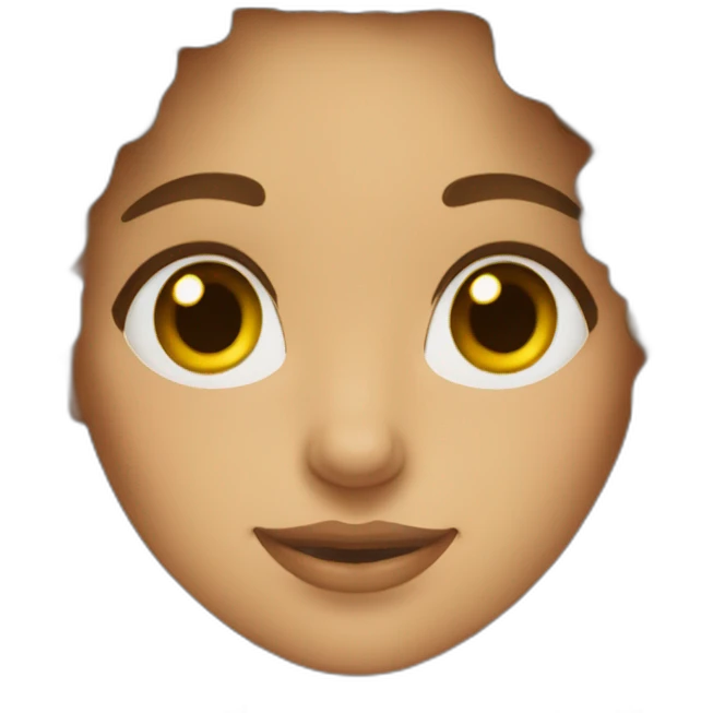 brown curl hair, brown eyes, glass, woman edtech specialist emoji