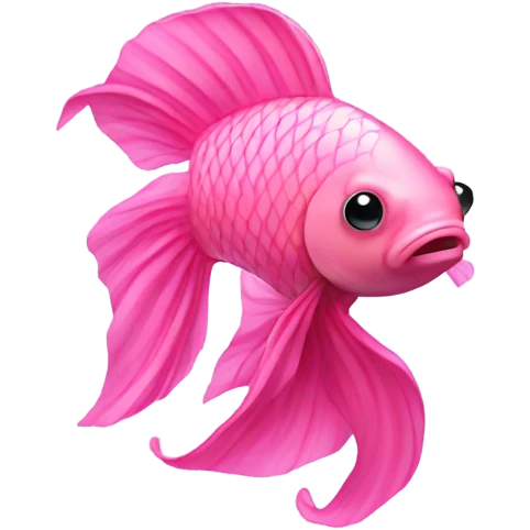 pink beta fish emoji