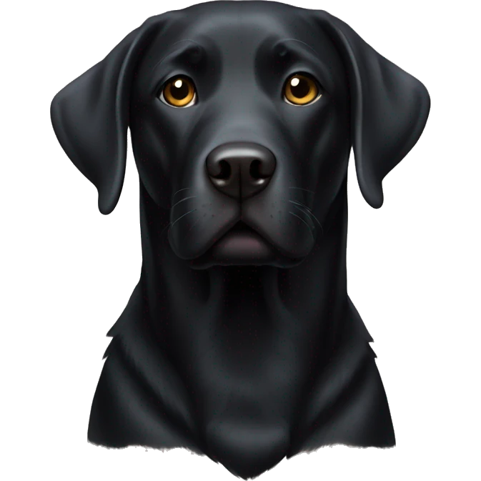 Black lab emoji
