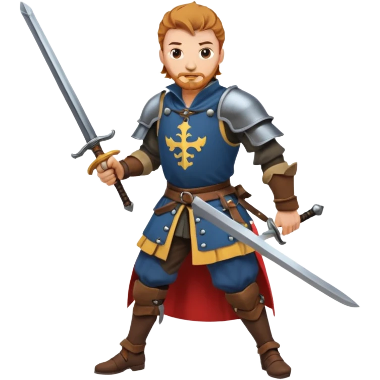 landsknecht swinging a large two handed sword emoji