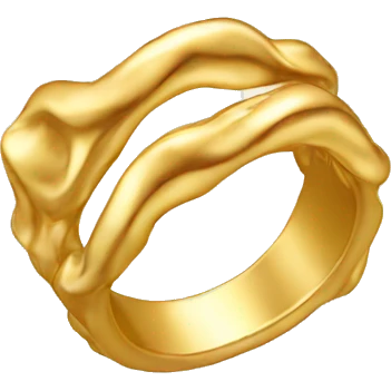 gold wavy ring emoji