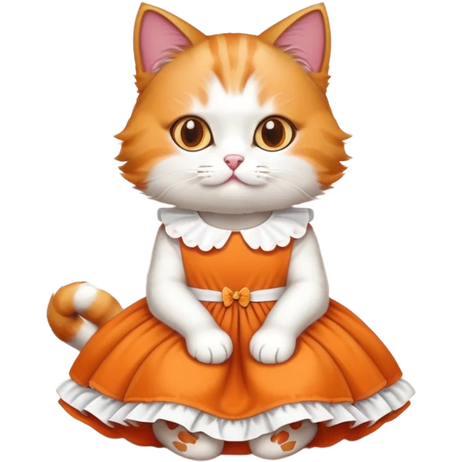 gato de vestido  emoji