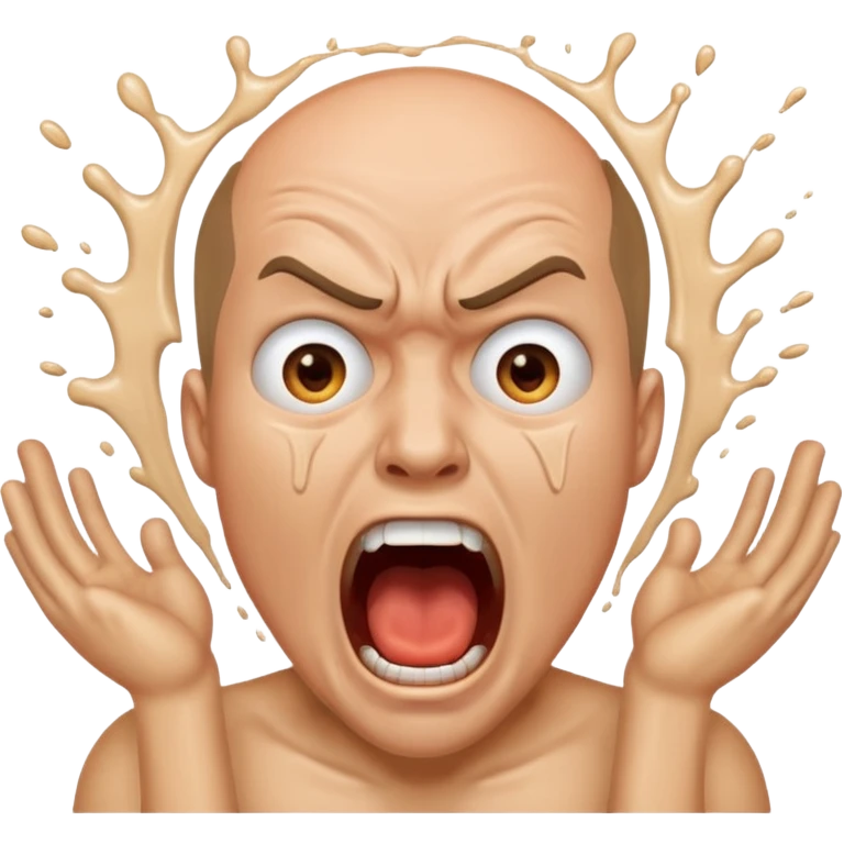 torture, screaming man emoji