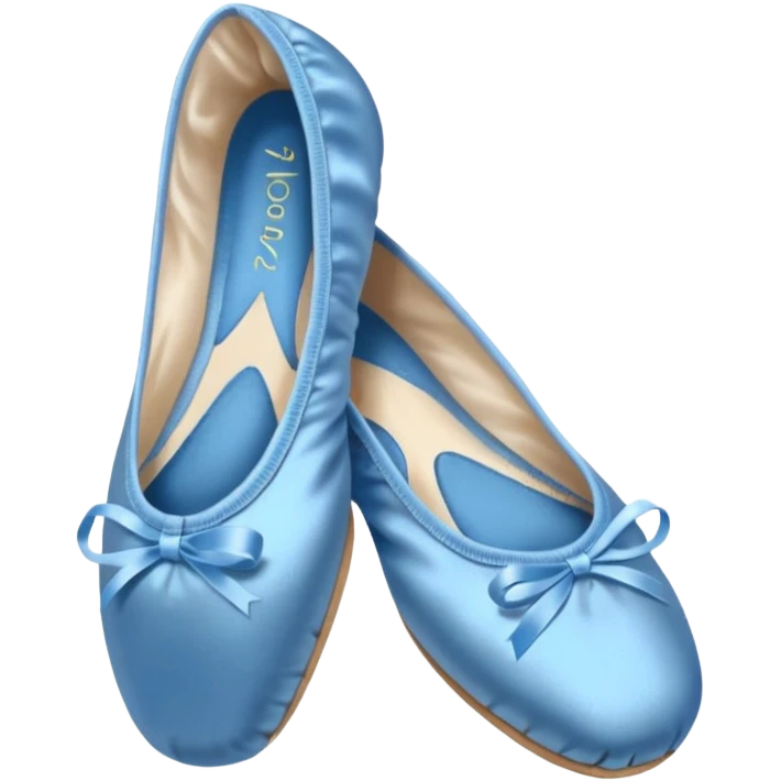 Blue ballet shoes emoji