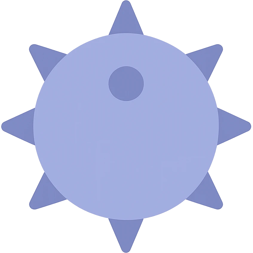 Render just the head of the mace as a clean and simple color icon with transparent background. emoji