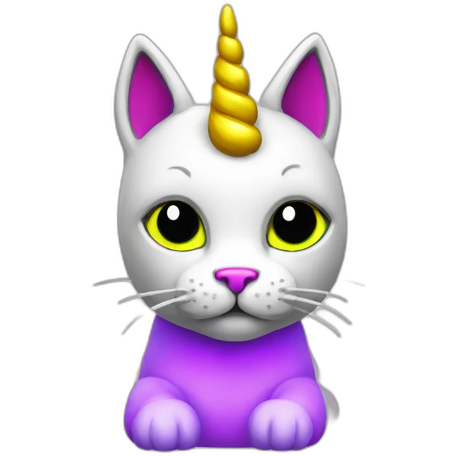 cat unicorn neon maincraft emoji
