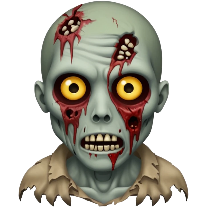 perfect circle shape zombie  emoji