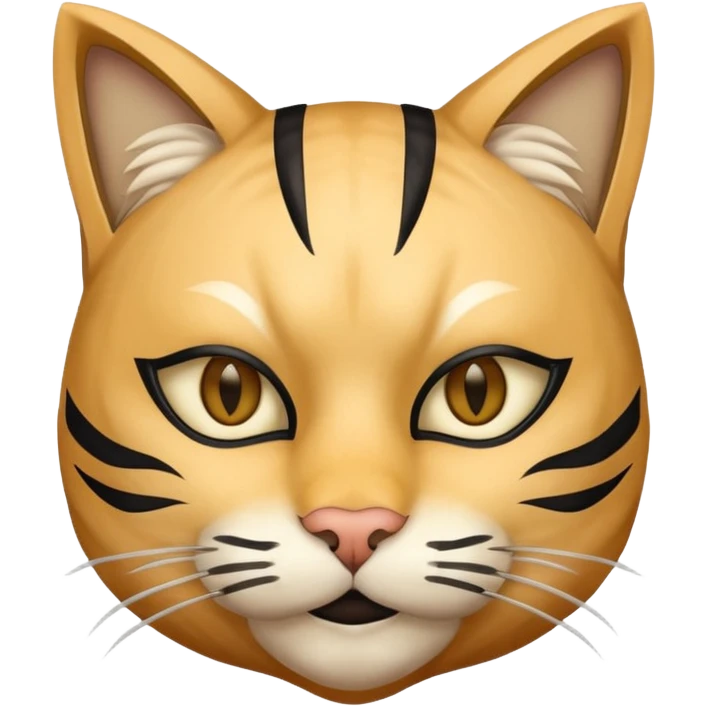 Human wearing cat mask emoji