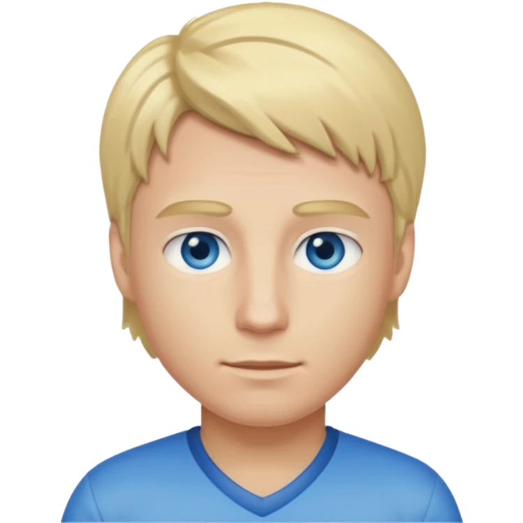 Giocatore capelli biondi e occhi Azzurri emoji