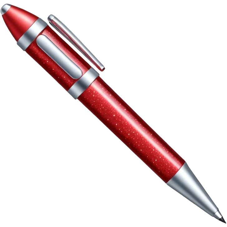 red glitter office supplies emoji
