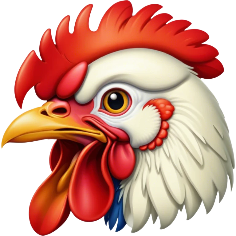 Cockerel mouth emoji