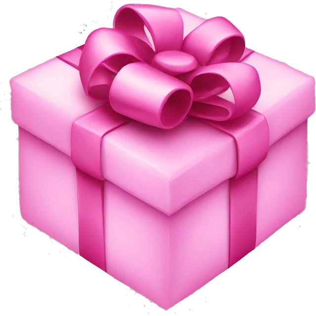 Christmas present pink  emoji