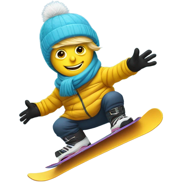 Trump snowboarding  emoji