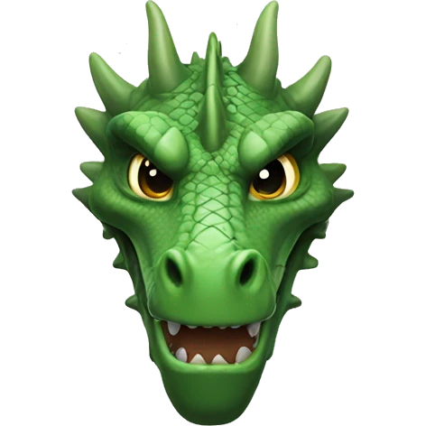 green dragon head in game of thrones style emoji