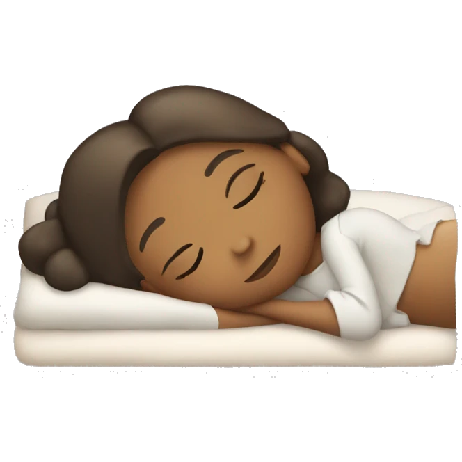 girl sleeping or lying down emoji