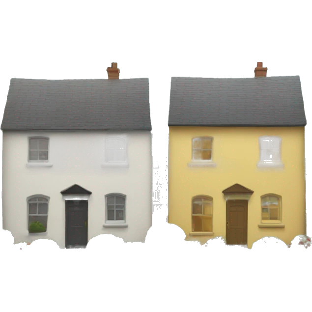 two neighbouring houses emoji