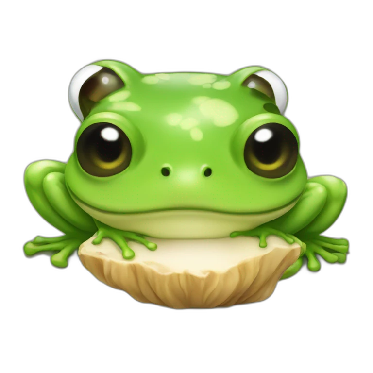 frog and mushroom emoji