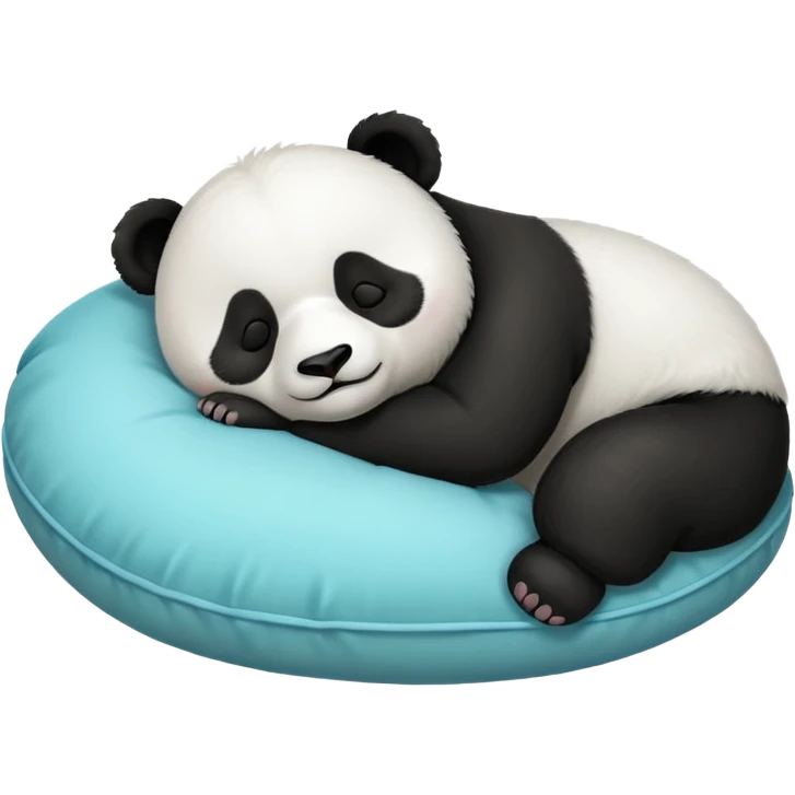 Panda sleeping on a pillow  emoji