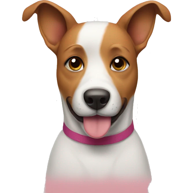 Dog with hearts  emoji