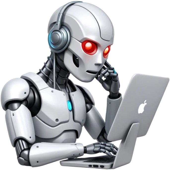cyborg searching the internet emoji