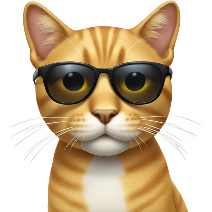 Cool cat with sunglasses  emoji