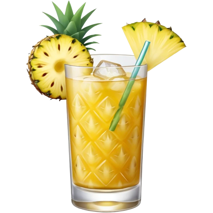 yellow pineapple refresher cocktail emoji