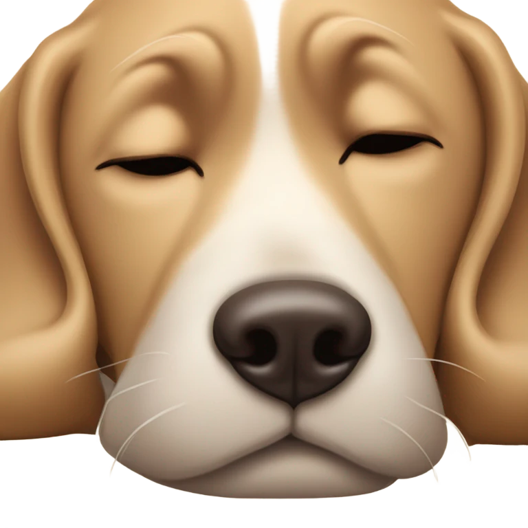 Dog sleep  emoji