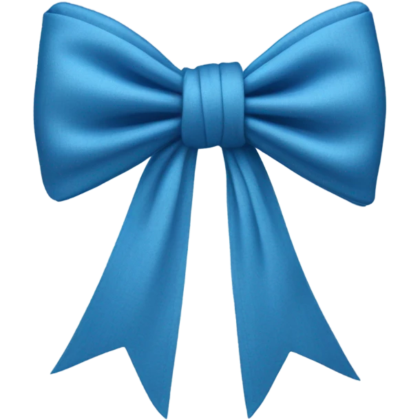 Blue quartette bow emoji