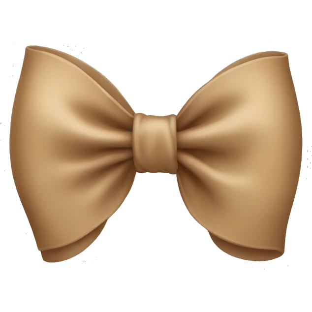 light brown bow emoji