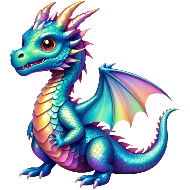 Small Iridescent Dragon emoji