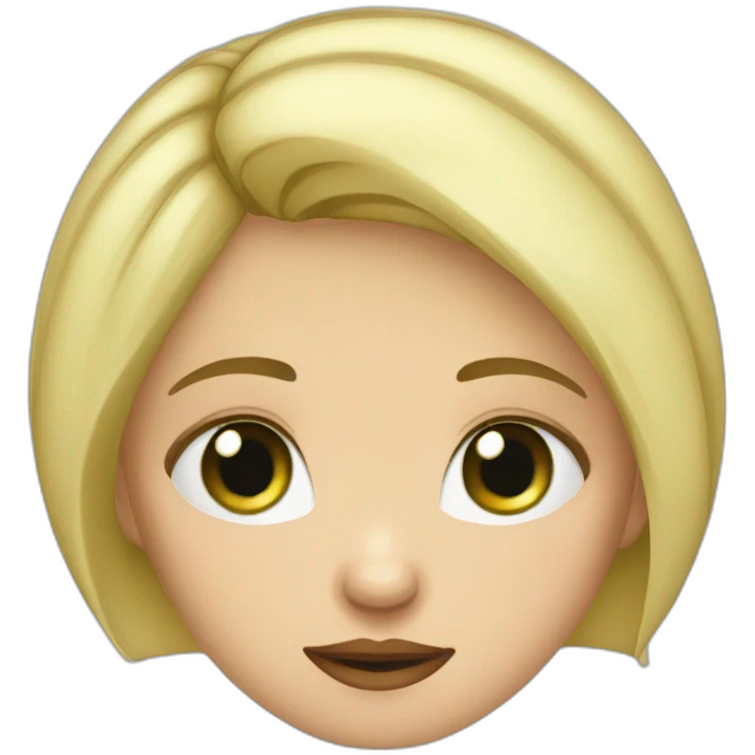 triste-blond-girl-short-hair-with-green-and-blue-eyes emoji
