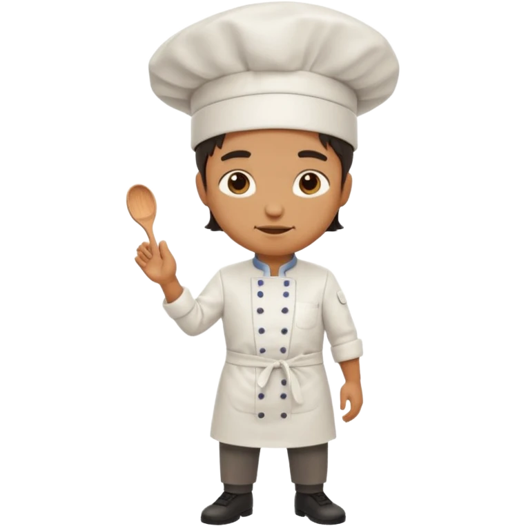 High resolution of   realistic full body chef distorted , no extra hybrid emoji