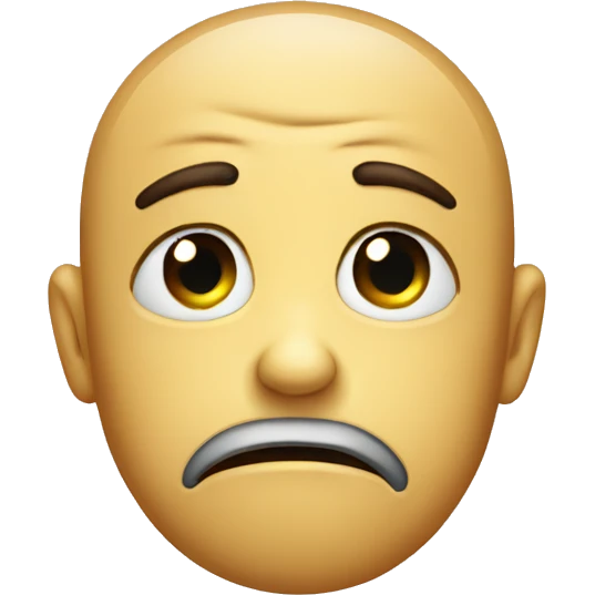 Sad face emoji