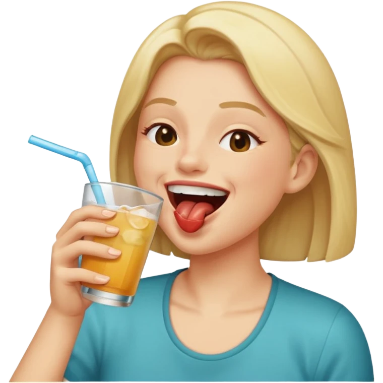 While taking a drink laugh make you spit emoji