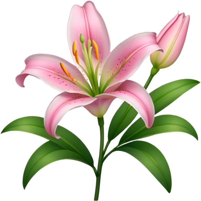 pink lily emoji