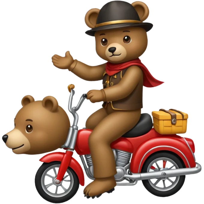 Bear rider emoji