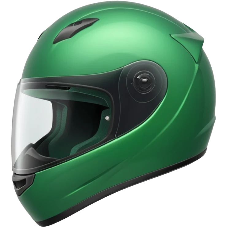 green motorcycle helmet emoji