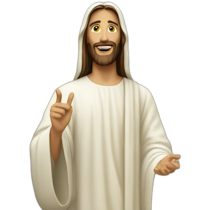 jesus is raving emoji
