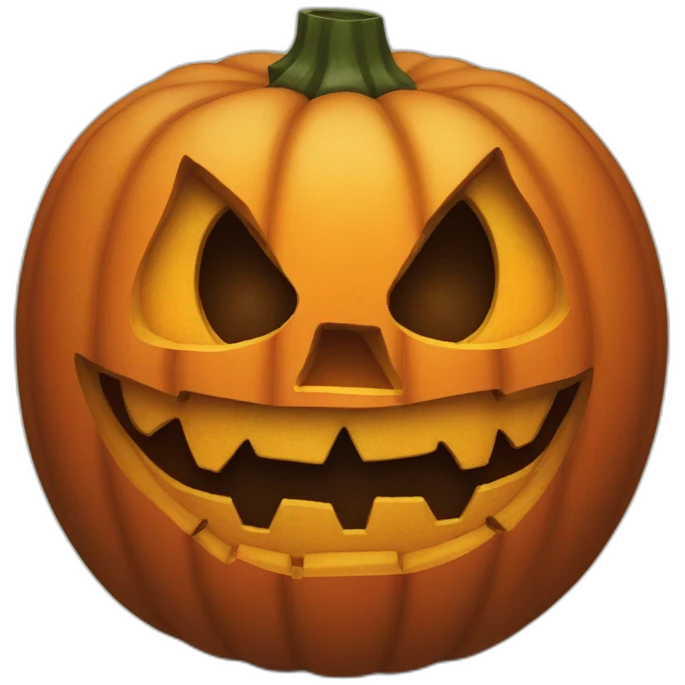 Scary Jack o'lantern emoji