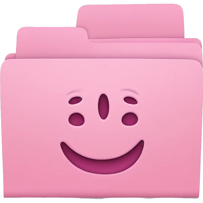 pink paper folder emoji