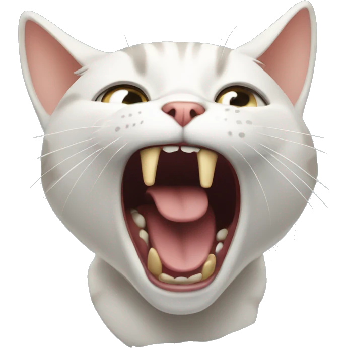 cat screaming emoji