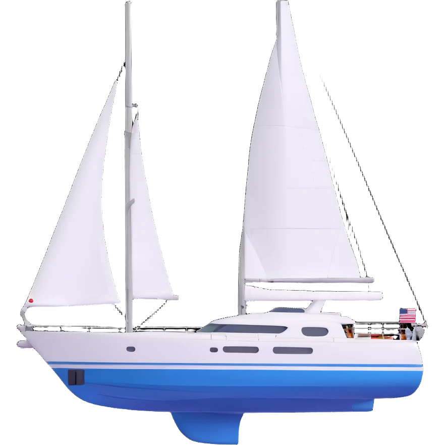 make a 70ft yacht facing to the right  emoji