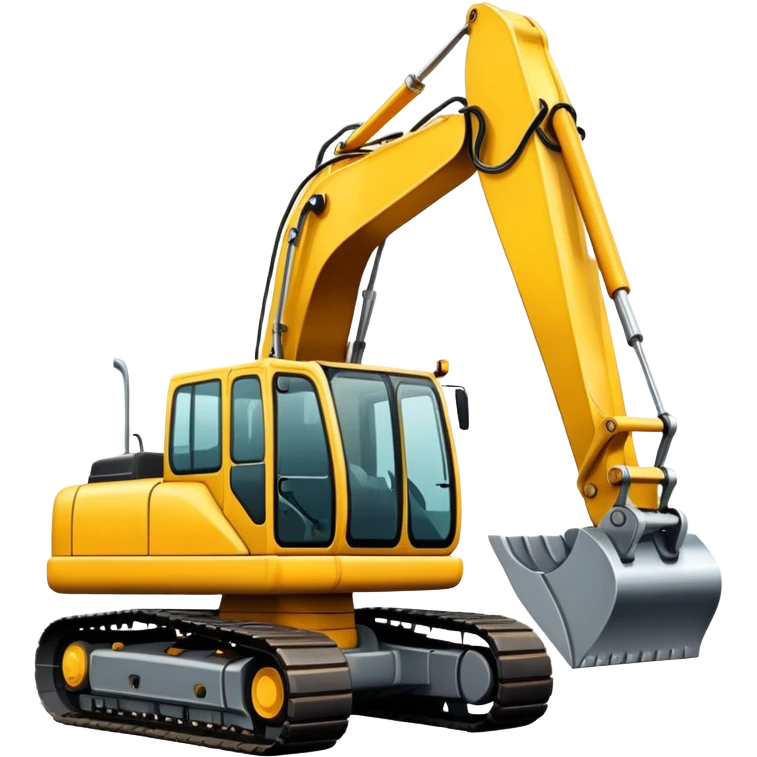 yellow excavator emoji