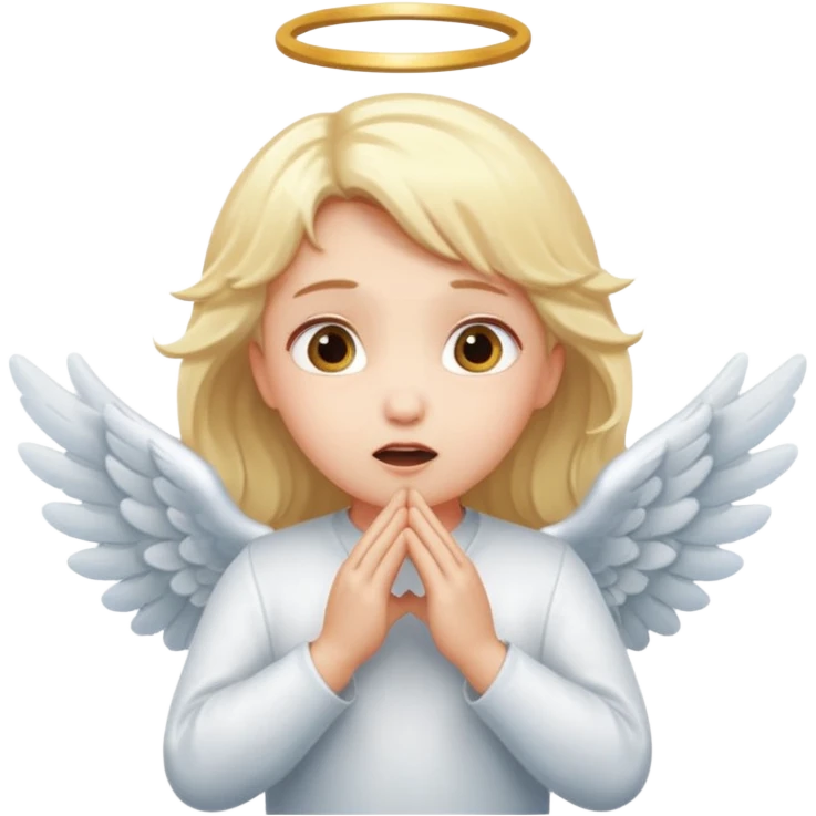 suprised angle, with wings, hands on cheeks emoji