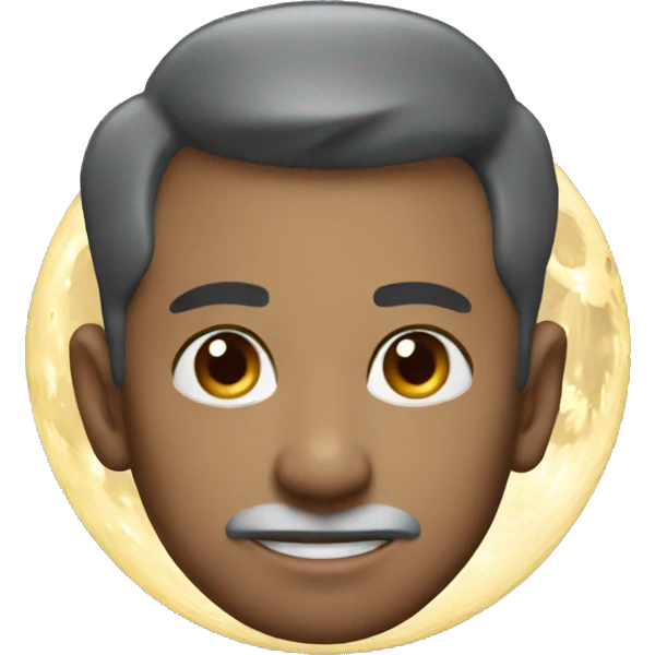 Create an emoji of moon emoji